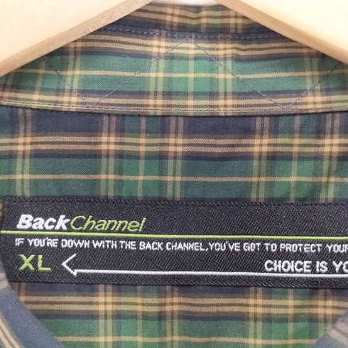 バックチャンネル Back Channel チェック  ボタンダウンシャツ メンズ JPN:XL